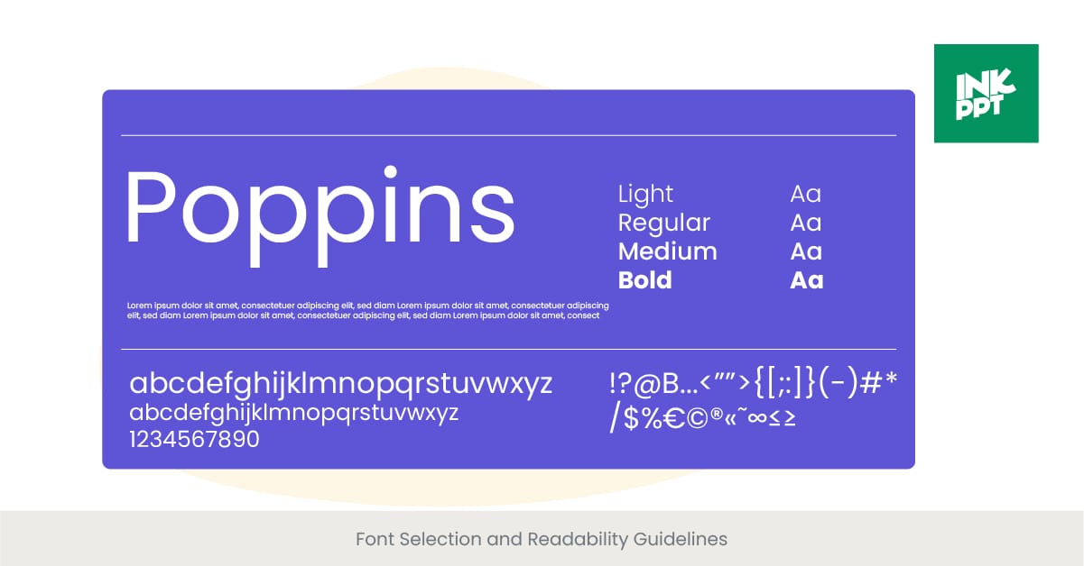 Font Selection and Readability Guidelines
