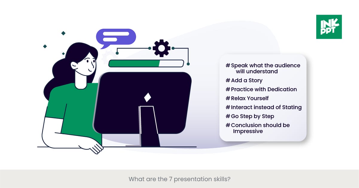  What are the 7 presentation skills?
