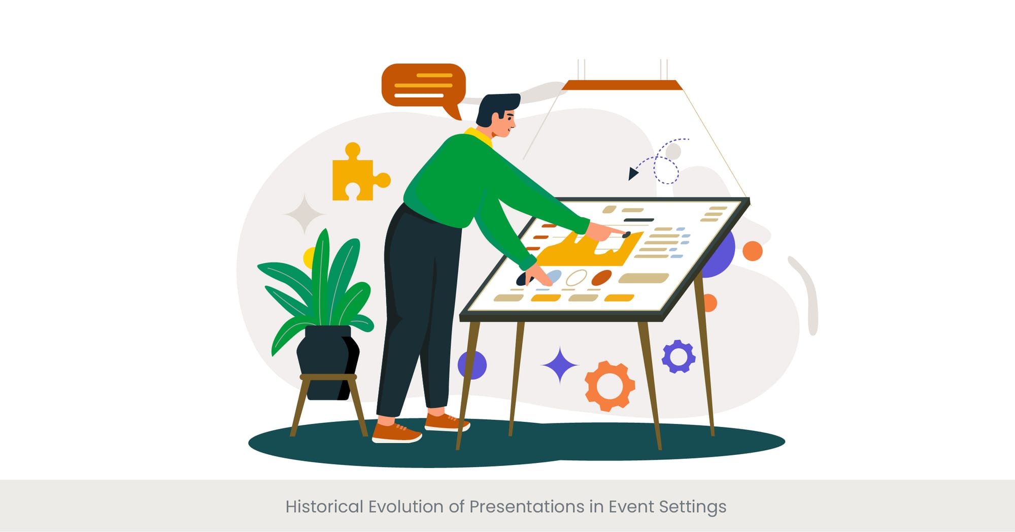 Historical Evolution of Presentations in Event Settings