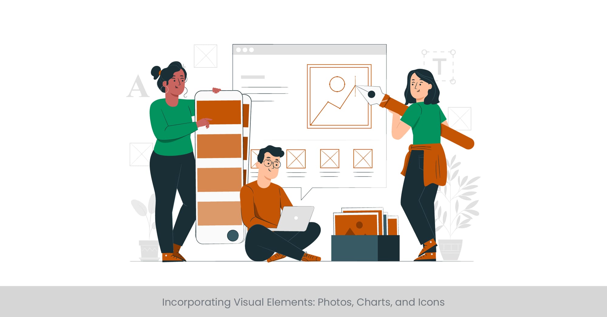 Incorporating Visual Elements: Photos, Charts, and Icons