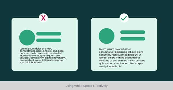 Using White Space Effectively